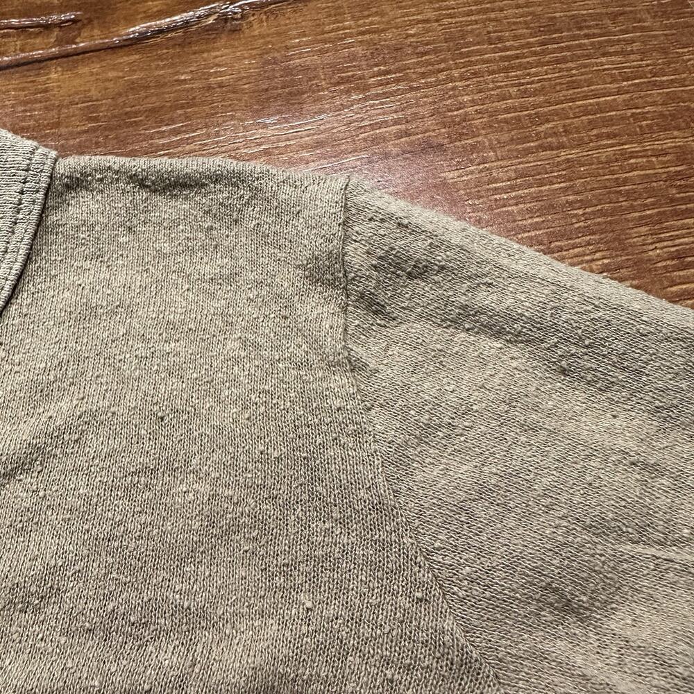 Ozma Of California Crop Cardigan Womens S Brown 100% Raw Silk Lightweight Luxury - Picture 4 of 11